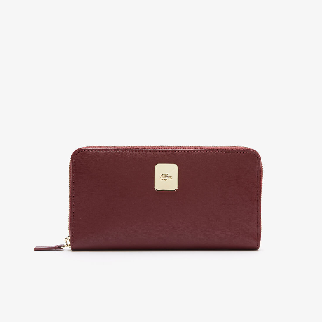 Lacoste Amelia Large Piqué Leather Women's Wallets Red | 402-BPNSYR