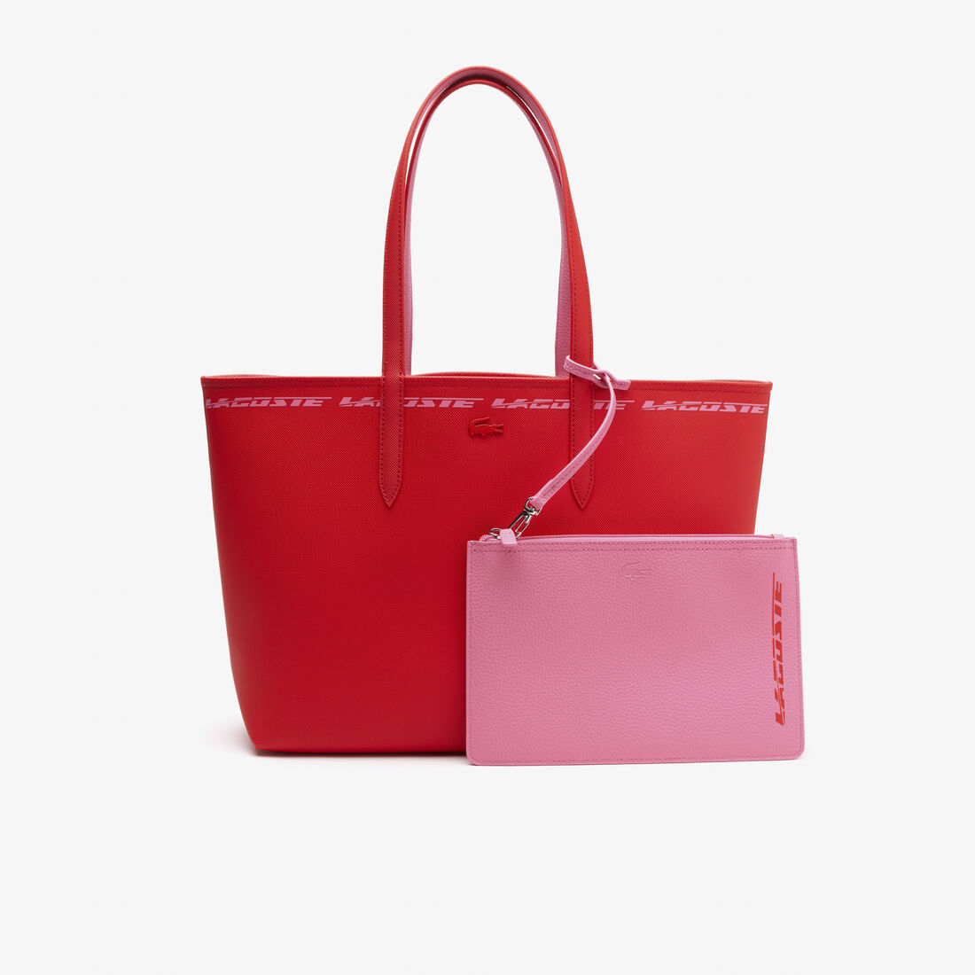 Lacoste Anna Reversible With Women's Handbag Red | 541-IQDBVT