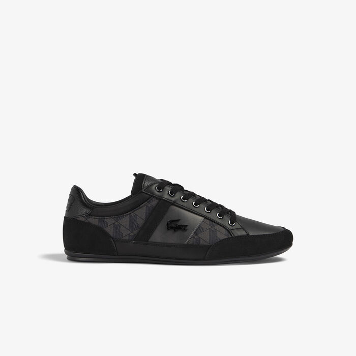 Lacoste Chaymon Textile Tonal Men's Sneakers Black / Grey | 527-YDTARO