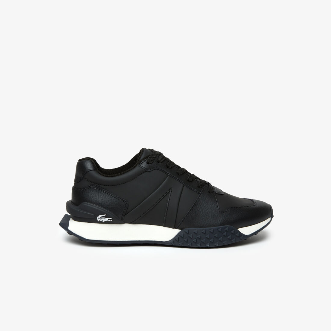 Lacoste L-spin Deluxe 2.0 Synthetic Men's Sneakers Black / White | 642-VCUFJX