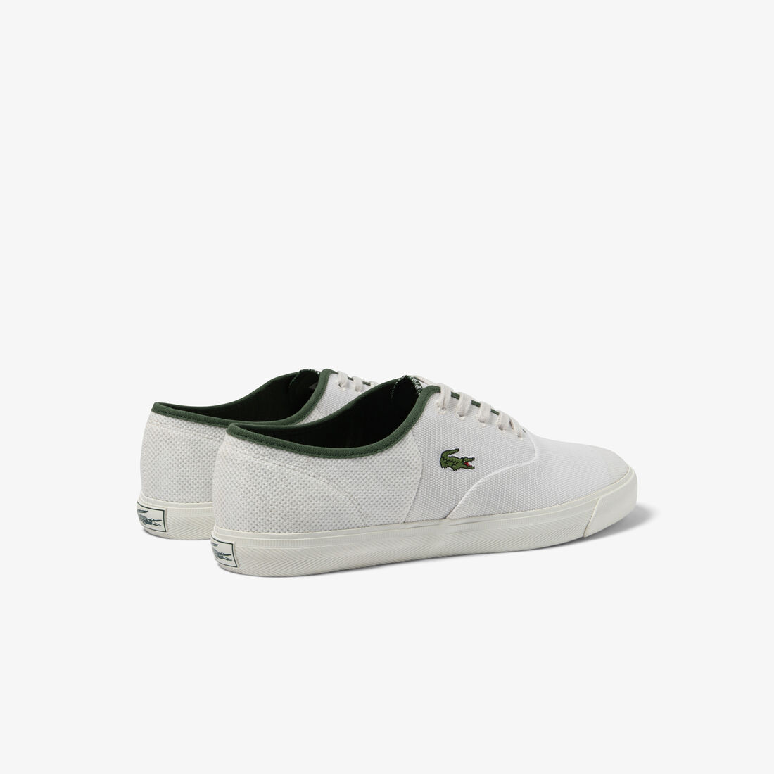 Lacoste Rene Textile Men's Sneakers White / Dark Green | 810-VMIEYQ