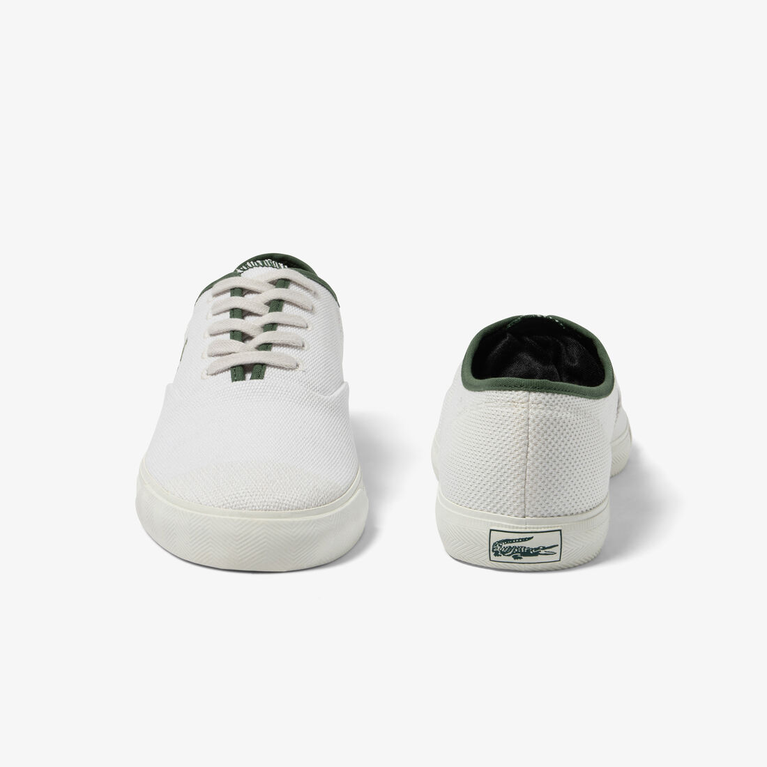 Lacoste Rene Textile Men's Sneakers White / Dark Green | 810-VMIEYQ