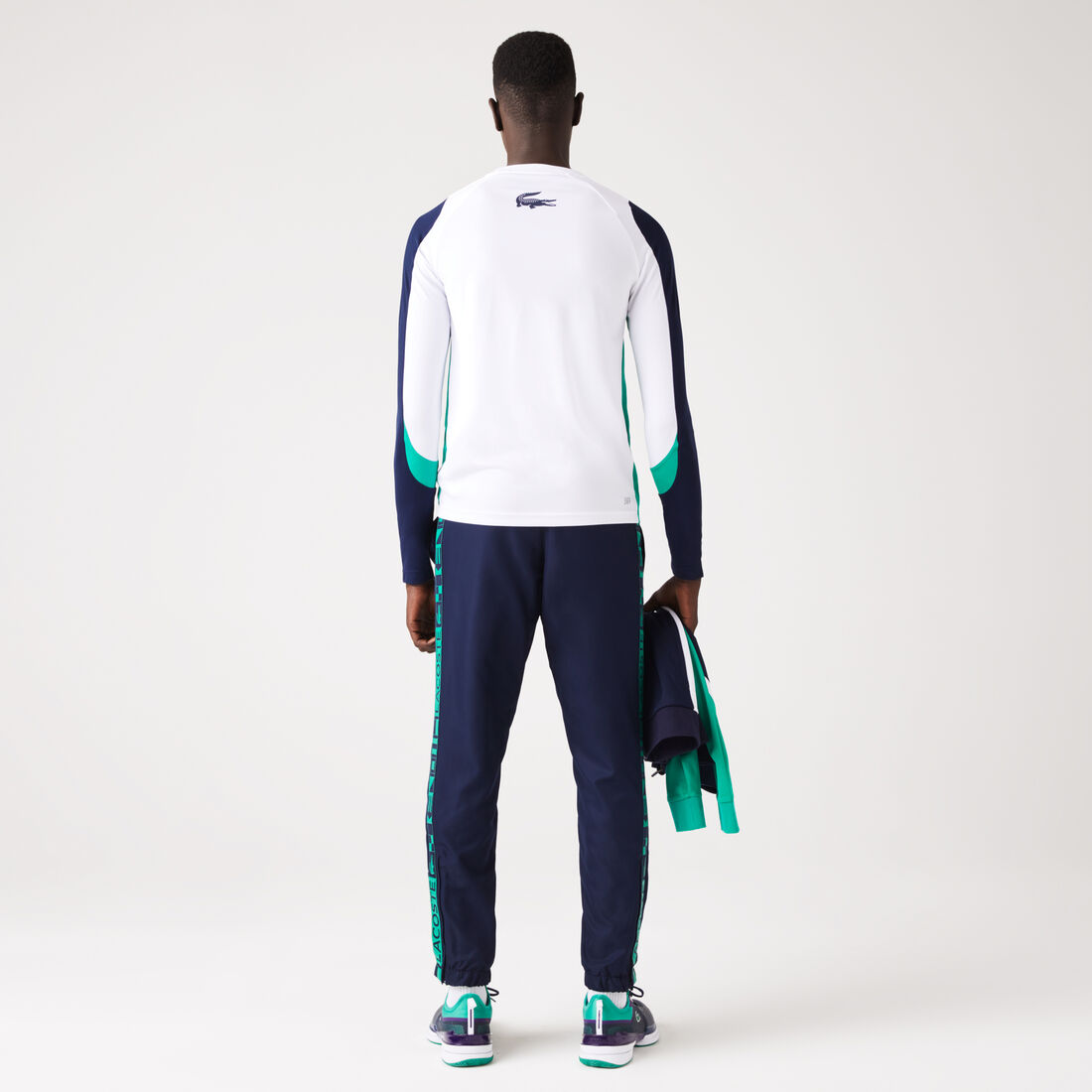 Lacoste Sport Side Prints Tennis Men's Sweatpants Navy Blue | 634-FHRVWU